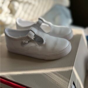 Keds Kids White T-Strap Sneakers